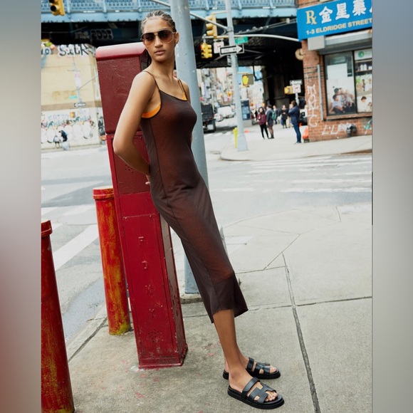 STEVE MADDEN MAYVEN BLACK LEATHER SLIDES. SIZE 6.5 - Picture 6 of 14